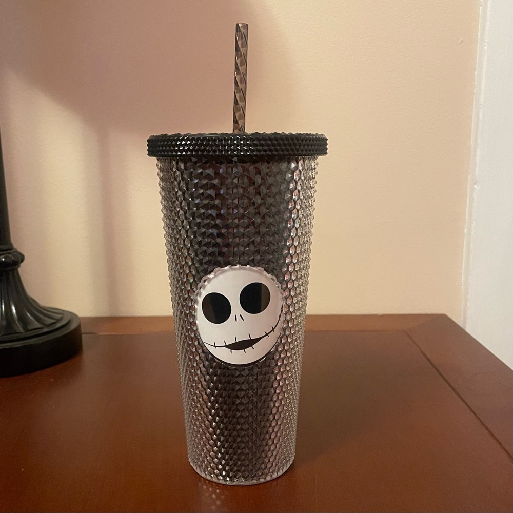 JACK SKELLINGTON DISNEY COLD CUP Nightmare Before Christmas Straw Tumbler 20 oz.